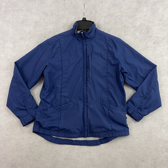 Nike Windbreaker Jacket Womens Size Small 4-6 Blue Full Zip Outdoor Athleisure - Picture 9 of 12